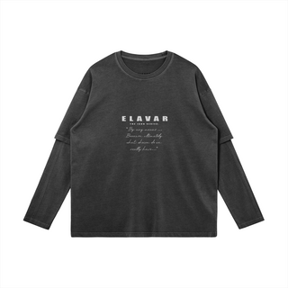 The Icon Series Long Sleeve Faux-layered T-shirt