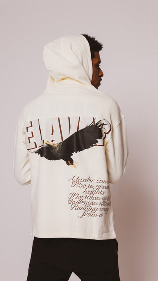 ELAVAR Eagle cream hoodie
